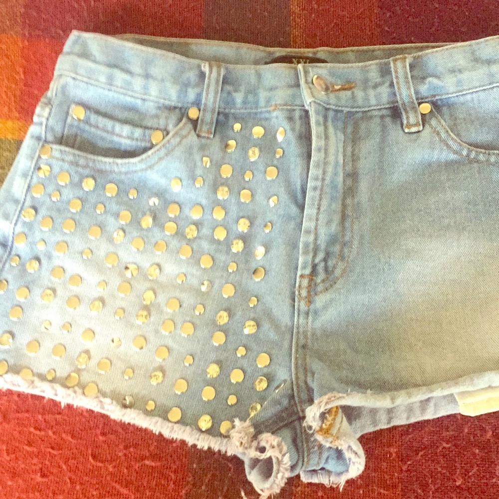 Demin short shorts
